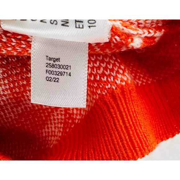 NWT Future Collection Kahlana Barfield Brown For Target Orange/ Cream Crop Top - Picture 7 of 12